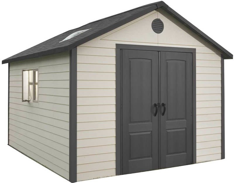 Lifetime 11x23.5 Plastic Storage Shed Kit w/ Floor - Leather Store World